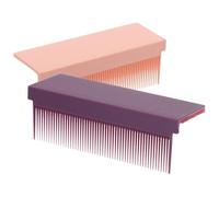 VINTORKY 2pcs Detachable Hair Straightening Comb for Flat Irons Curly Hair Styling Tool Heat Distributing Multiple Colors