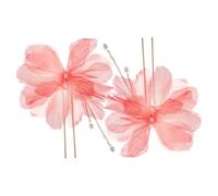 VINTORKY 2pcs Elegant Flower Hair Pins with Pearls Traditional Chinese Hair Accessories for Women for Weddings and Parties Unique Floral Design for All Occasions