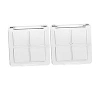 VINTORKY 2PCS Empty Eyeshadow Palette DIY Makeup Storage Box for Women for Customizing Your Eye Makeup Collection