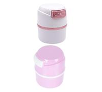 VINTORKY 2pcs Eyelash Jar Storage Box for Lash Extensions Makeup Sealed Glue Container Fresh-keeping Design