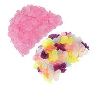 VINTORKY 2pcs Floral Design Swimming Cap for Women Fashion Swim Hat for Long Hair Comfortable and Easy to Wear for Swimming and Bathing Durable Cloth Material