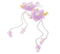 VINTORKY 2pcs Flower Pattern Hairpins Decoration and Unique Tassel Design Elegant Hair Accessories for Girls for Weddings Parties and Everyday Use