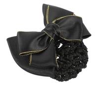 VINTORKY 2pcs Hair Bun Covers Bow Clip for Women Stylish Hair Nets for Dancers Stewardesses for Ballet Performance Trim