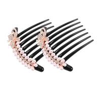 VINTORKY 2pcs Hair Comb Bridal Hair Barrettes for Wedding Hair Decorations for Women Elegant Claw Clip Rhinestone Hair Clip Fancy Hair Barrettes Sparkle Hair Clips Elegant Clip Acrylic