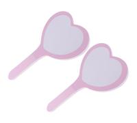 VINTORKY 2Pcs Handheld Dry Erase White Score Boards PVC Single-Side Writing Boards with Heart Shape Design for Office Classroom Voting and Sports Events