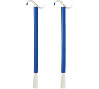 VINTORKY 2pcs Handicapped Dressing Pole Auxiliary Shoehorn with Rational Bending Radian and Fit Foot Heel Design, Made of High-Class Abs Material for Disabled and Elderly, Convenient