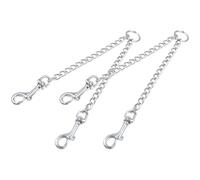 VINTORKY 2pcs Heavy Duty Metal Dog Collar Connectors Clips Providing Extra Security for Working with Large, Strong Dogs, Sturdy Pet Clip Buckles for Leash Backup
