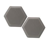 VINTORKY 2pcs Hexagon Sound Absorption Panels Made of Flame-retardant Polymeric Sponge for Indoor Noise Reduction, Acoustic Treatment Wall Pads for Studio Recording and Soundproofing