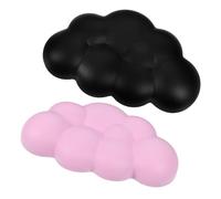 VINTORKY 2pcs Keyboard Wrist Rest Comfortable Wrist Support for Office PC Desktop Computer, Lightweight Pu and Sponge Material, Distributes Pressure for Extended Typing Sessions