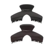 VINTORKY 2pcs Large Trucker Hair Claw Clip For Baseball Cap, Women, Thick Hair - Plastic Tortoise Shell Non-Slip Strong Jaw Clamp For Long Thin Curly Accessories