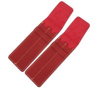 VINTORKY 2pcs Leather Pen Sleeves Compact and Portable Fountain Pen Holders with Beautiful Appearance for Hospital Use, Sturdy Pu Leather Small Pocket Protectors