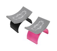 VINTORKY 2pcs Manicure Hand Rest Pillows Nail Art Tool U-shaped Silicone Armrest Covers Portable Detachable Hand Cushion for Nail Table and Salon Use
