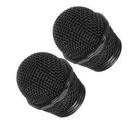 VINTORKY 2pcs Metal Microphone Grill Heads Replacement with Firm Grip Secure Attachment and Easy Installation for Enhanced Sound Quality in Recording and Live Performances