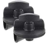 VINTORKY 2pcs Mic Clamp Extension Clips for Microphone Stand, Rotatable Adjustable Boom Arm Holder Accessories Compatible 15mm to 19mm Mic Poles, Suitable for Studio and Live Performance