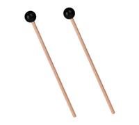 VINTORKY 2pcs Mini Wood Drum Mallets for Tongue Drum with Wood Handles Performance Percussion Instrument Mallets for Music Practice