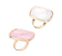 VINTORKY 2Pcs Nail Art Mixing Shell Ring Design for Blending Marble Patterns for Beauty Salons and Home Use Easy to Clean and Display Finished Works