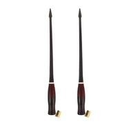 VINTORKY 2pcs Oblique Calligraphy Pen Holder: Universal Wooden Dip Pen Handle with Flange - Professional Tool for English Script & Copperplate Writing
