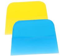 VINTORKY 2pcs Porcelain Pottery Decal Scraper Hand Tool Set for Ceramic Sticker Removal Rubber Blade Random Color, Crafting Tool for DIY Pottery and Porcelain Label Scraping