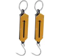 VINTORKY 2Pcs Portable Mechanical Hook Scale Handheld Weight Scale for Home and Travel Durable Spring Balance Tool with Built Weighing Hook No Battery Needed