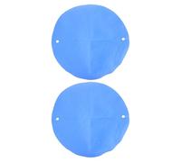 VINTORKY 2pcs Pottery Wheel Bats: 30cm/11.8 Inch Ceramics Throwing Pad with Dual Holes Round Clay Water Absorbent Cloth for Pottery Tools Machine Accessories Blue
