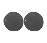 VINTORKY 2pcs Pottery Wheel Bats: 30cm/11.8 Inch Ceramics Throwing Pad with Dual Holes Round Clay Water Absorbent Cloth for Pottery Tools Machine Accessories