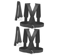 VINTORKY 2pcs Resistance Belt for Weight Bearing Shoulder Straps Enhance Strength Speed for Jogging Training Home Outdoor Workouts