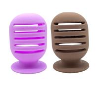VINTORKY 2pcs Silicone Makeup Sponge Holder Case Travel-friendly Beauty Puff Storage Container Breathable Design for Quick Drying for Foundation and Concealer Sponges Portable Egg-shaped