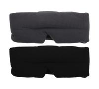 VINTORKY 2pcs Sleep Eye Mask with with Adjustable Hook and Loop Fastener - Soft and Comfortable Eye Blinder Shade for Men Women Travel Office Nap Airplane