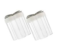 VINTORKY 2pcs Spice Container Set, Kitchen Spice Jar, 5-in-1 Divided Condiment Bottle, PP Plastic, Tight Seal, Preserves Freshness, for Kitchen Storage