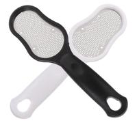 VINTORKY 2pcs Stainless Steel Foot Care Files Ergonomic Pedicure Tools for Dead Skin Removal Exfoliating Foot Files for Softening Hard Skin and Calluses Portable for Home and