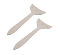 VINTORKY 2pcs Stainless Steel Interpupillary Distance Ruler Eyebrow Makeup Eyeliner Guide Tool Pupillary Distance Measurement for Eye Makeup Cosmetics