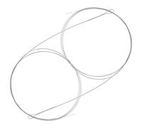 VINTORKY 2pcs Steel Dulcimer Strings Replacement for Dulcimer Instrument Accessories Universal Steel Strings for Folk and World Musical Instruments