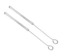 VINTORKY 2Pcs Steel Wire Drum Brush with Metal Handle Reliable Percussion Instrument Accessory for Drum and Jazz Drums Comfortable Grip and Compact Design for