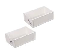 VINTORKY 2pcs Storage Box Stackable Desktop Organizer for Stationery Container Home Storage Tool Collapsible