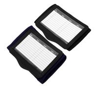 VINTORKY 2pcs Tactical Baseball Wristbands with Playbook Holder, Black and Navy, Softball Coaching Accessories for Football and Baseball Training