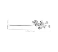 VINTORKY 2pcs Vintage Butterfly Orchid Hairpins Lightweight Brushed Texture Hair Styling Pins for Women Unique Retro Chinese Floral Design for Hanfu Wedding Daily Wear Elegant Charm