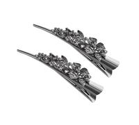 VINTORKY 2pcs Vintage Rhinestone Hair Clips for Women Comfortable to Wear Metal Barrettes Practical and Stylish Hair Accessories for Thick and Curls
