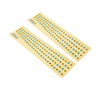 VINTORKY 2pcs Vinyl Bass Fretboard Decals Scale Stickers Bass Learning Helper Practicing Accessory