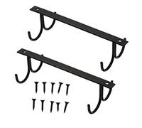VINTORKY 2pcs Wine Cabinet Hook Coffee Cup Hooks Under Shelf Mug Hangers Multifunctional Mugs Hanging Mounted Cup Hanging Rack Black Iron