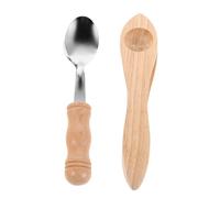 VINTORKY 2pcs Wooden Rhythm Spoons for Ergonomic Percussion Musical Instruments with Smooth Edges Handmade Design for Montessori Music Education and Party Play