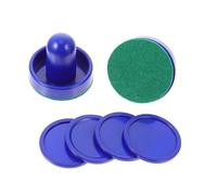 VINTORKY 2Sets Air Hockey with Handles Pucks Wear Resistant Hockey Accessories for Air Hockey Tables Ergonomic Design for Enhanced Game Experience