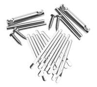 VINTORKY 2sets Unfinished Small Thumb Pianos Diy Musical Instruments for Boys and Girls Beginner Kalimba Finger Piano Adornment