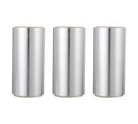 VINTORKY 3 Rolls Hair Foil Sheet Highlighting Tin Foil 50m Thickened Aluminum Nail Polish Removing Skin-friendly Professional Salon Use