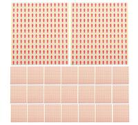 VINTORKY 30 Sheets Small Red Arrow Stickers, 180pcs/Sheet Self-Adhesive Marking Decals for Scrapbooking, Journaling, Signature Documents, Rework Label for Photos