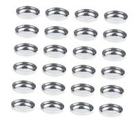 VINTORKY 30pcs Empty Metal Pans for Eyeshadow and Blush Palette Palette Compatible Diy Makeup Accessory and Light for Makeup Artist Ladies and Beauty Enthusiasts