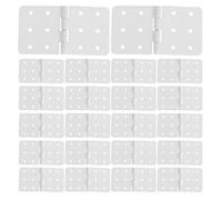 VINTORKY 30pcs Pinned Nylon Hinge, 20x36mm Large Size for RC Airplane Plane Parts Model Replacement, RC Plane Flexible Nylon Hinges for Fixed Wing Model Aircraft