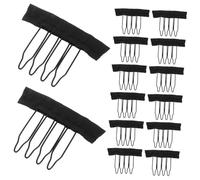 VINTORKY 3bags Wig Combs with Strong Grip for Secure Wig Applications Versatile Tools Synthetic Hair Styling and Comfortable Wear Innovative Sleek Design