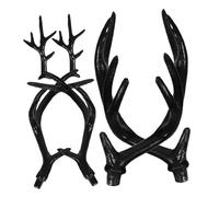 VINTORKY 3pairs Realistic Deer Antlers Headband for Halloween Cosplay Headdress Decor Includes Small Medium Large Antlers for Parties and Photos