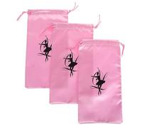 VINTORKY 3pcs Ballet Shoe Bag with Ample Storage Capacity and Satin Material, Cute Dance Bag Featuring Resistant to Tearing Fabric and Simple Colour Scheme, for Ballet and Yoga Training