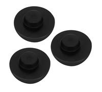 VINTORKY 3pcs Black Ethereal Drum Support Foot Silicone Anti-skid Pads Tongue Drum Foot Support Accessories for Music Instruments